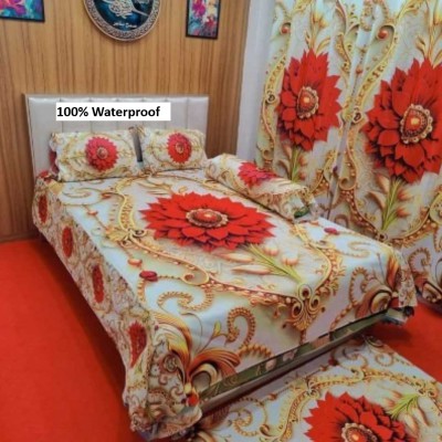 7/8 Water Proof Premium 3D Design Bed Sheet