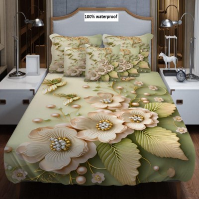 7/8 Water Proof Premium 3D Design Bed Sheet