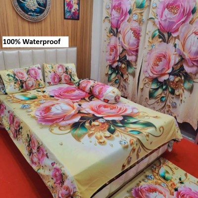 7/8 Water Proof Premium 3D Design Bed Sheet