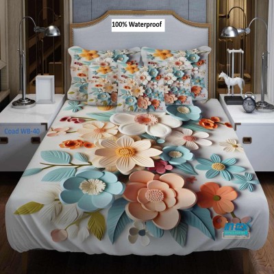 7/8 Water Proof Premium 3D Design Bed Sheet