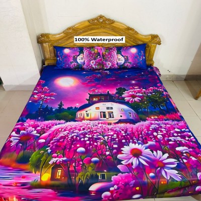 7/8 Water Proof Premium 3D Design Bed Sheet