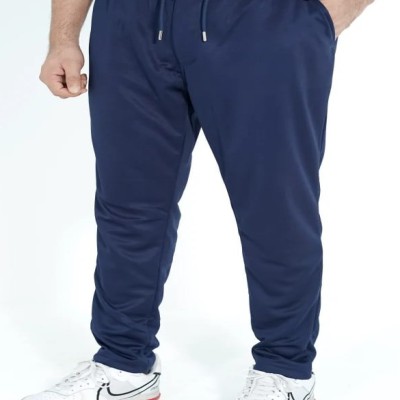 Mens Trousers High Elastic Long Pants ( Blue )