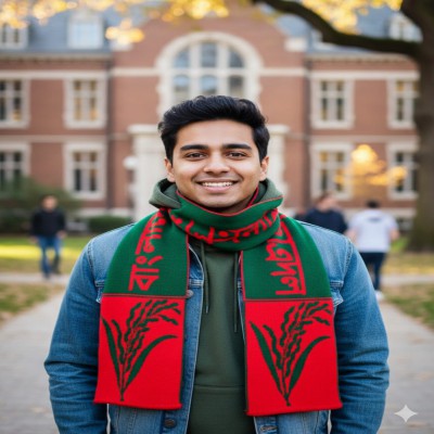 ছাত্রদল ধানের শীষ প্রিমিয়াম কোয়ালিটির নিটিং মাফলার   (BNP)