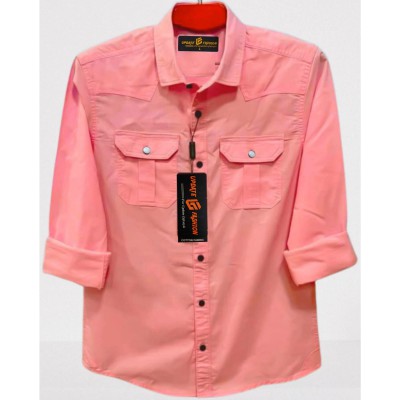 Double Pocket shirt for men(Pink)