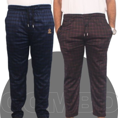 2 pcs combo Mens Trousers Red & Blue