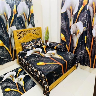 7/8 Water Proof Premium 3D Design Bed Sheet