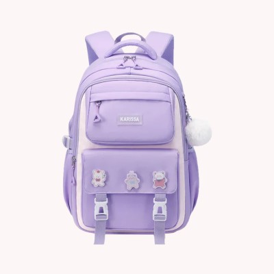 Children School Bag Design 1  ( Purple)