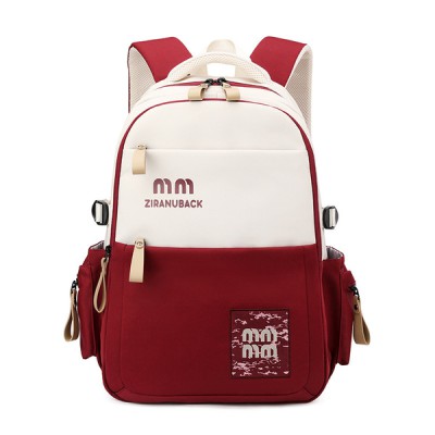 College Cute Large-Capacity Bag Design 4 (Red )