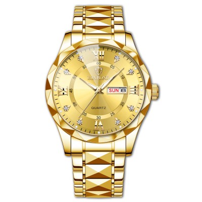 BINBOND  Brand Luminous Quartz Watch For Men