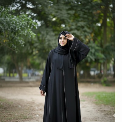 প্রিমিয়াম স্টোন বোরকা ( black )