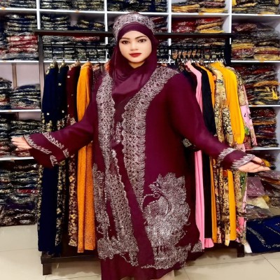 প্রিমিয়াম স্টোন বোরকা Marun