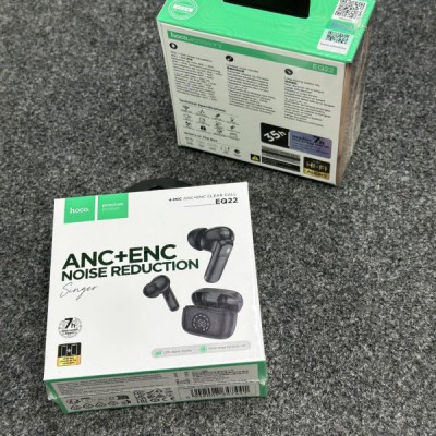 Hoco EQ22  ANC+ENC True Wireless Earbuds - ( BLACK )