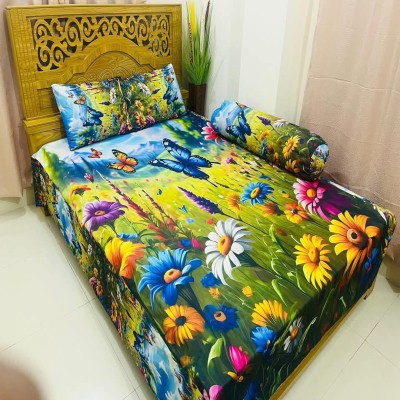 7/8 Water Proof Premium 3D Design Bed Sheet