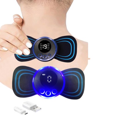 Smart Mini Neck Massager Portable Electronic Stick Double