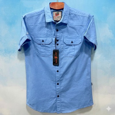 Half sleeve double pocket Shirt Premium Cotton Fabrics