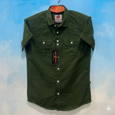 Half sleeve double pocket Shirt Premium Cotton Fabrics
