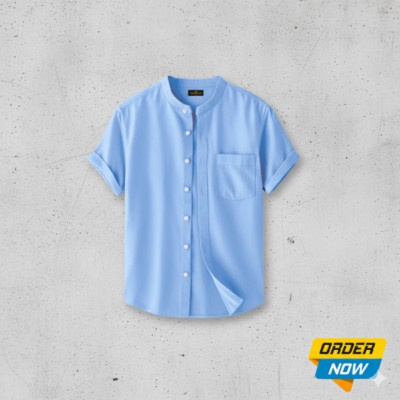 Half Sleeve Ban Coller Shirt