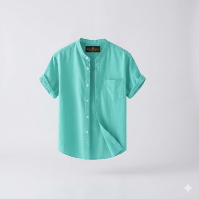 Half Sleeve Ban Coller Shirt