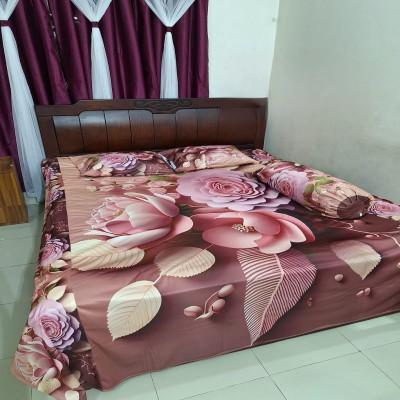 7/8 Water Proof Premium 3D Design Bed Sheet