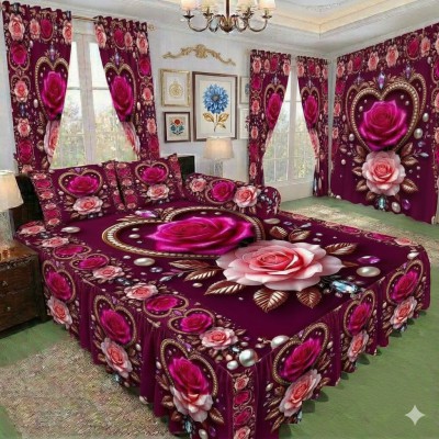 কুচি ডিজাইনের  Non-Waterproof Bed Set! 🌟