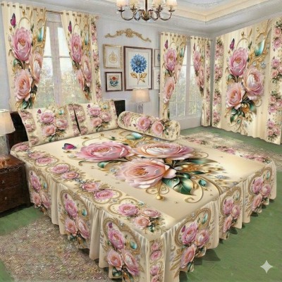 কুচি ডিজাইনের  Non-Waterproof Bed Set! 🌟