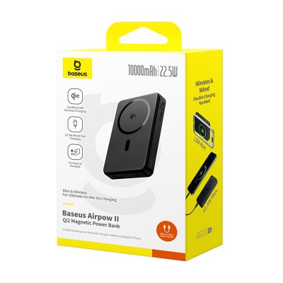 Baseus Airpow II Qi2 Magnetic Power Bank (10000mAh | 22.5W)