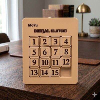 QY Magnetic Klotski 4*4 Puzzle Mini 15 Number Sliding Kids Educational Toys Kids