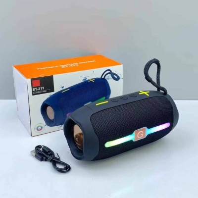 ET-213 Bluetooth, AUX, USB, TF Card & FM Radio Supported Hi-Fi Sound Colorful RGB Lighting Party Bass Wireless Speaker