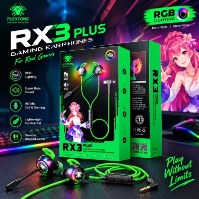 Plextone RX3 Plus (Type-C Interface) Wired Gaming Earphone